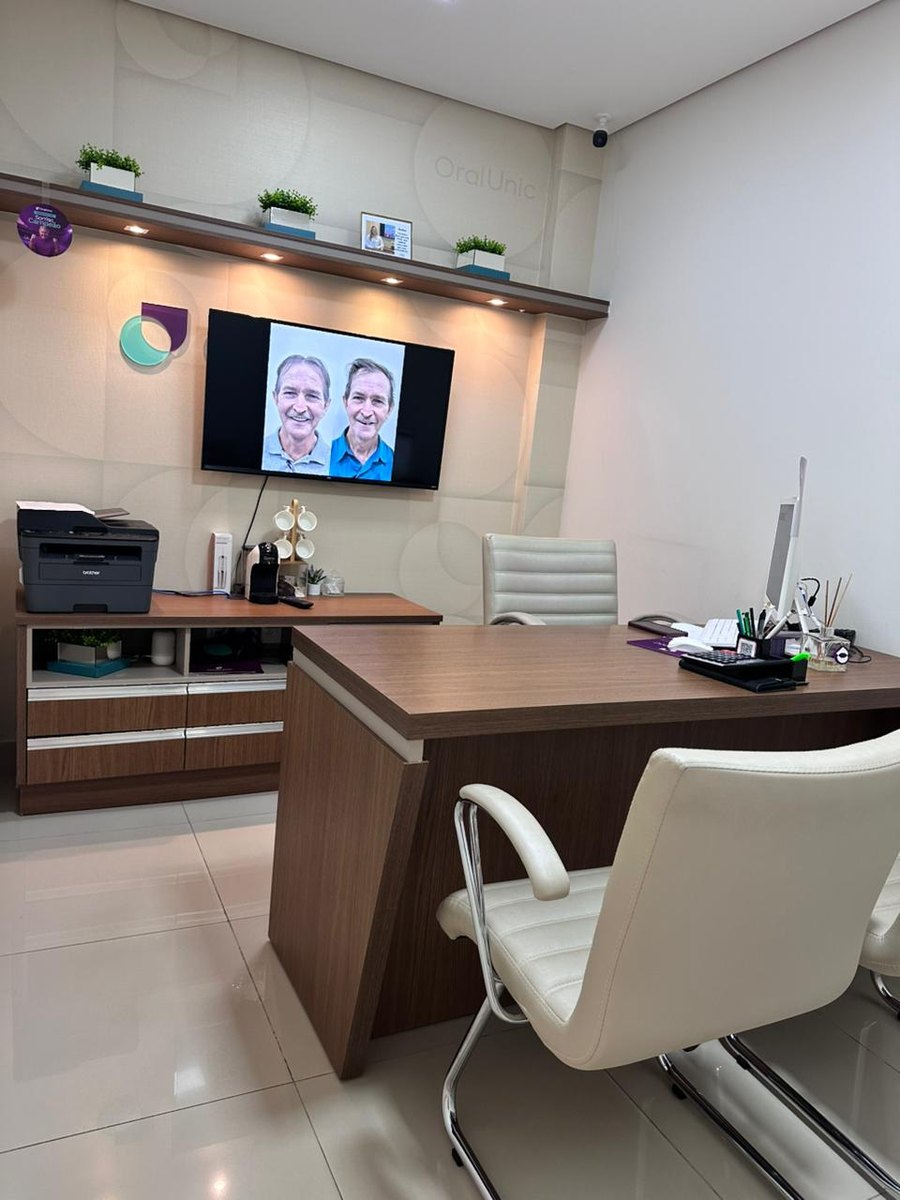 Sala de planejamento do tratamento na Oral Unic Naviraí
